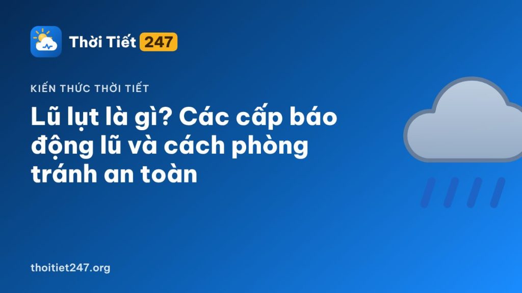 Lũ lụt là gì? Các cấp báo động lũ và cách phòng tránh an toàn