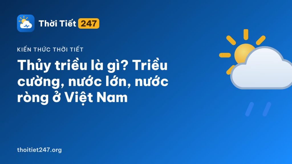 Thủy triều là gì? Triều cường, nước lớn, nước ròng ở Việt Nam